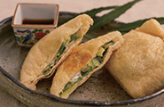 025 ネギとチーズの油揚げ包み