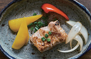 049 厚揚げの豚巻きおかかステーキ