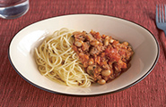 063 大豆たっぷりミートソーススパゲッティ