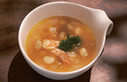 078 大豆とトマトとエビのスープ