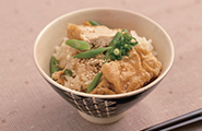 009 薄揚げと厚揚げの甘煮炊き込みごはん